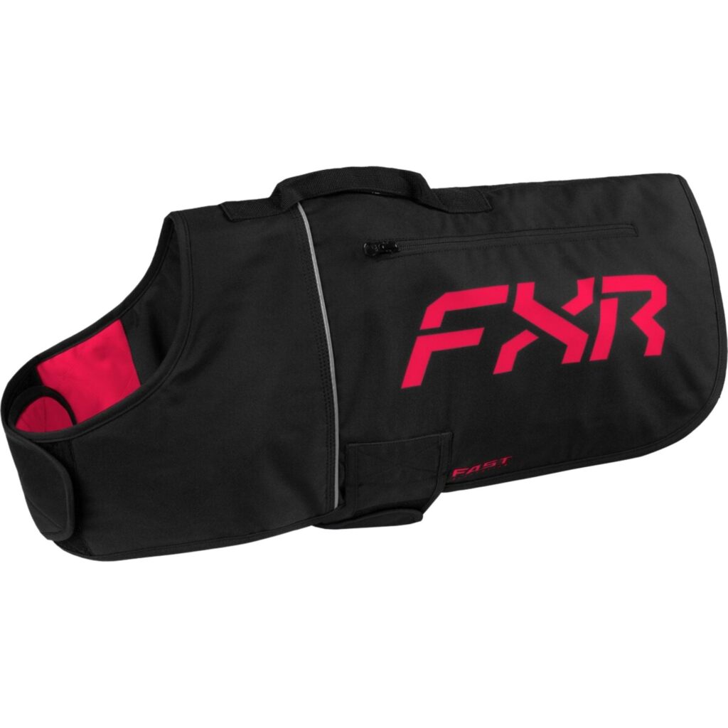 FXR – CX DOG COAT BLACK/RAZZ – SM