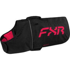FXR – CX DOG COAT BLACK/RAZZ – SM