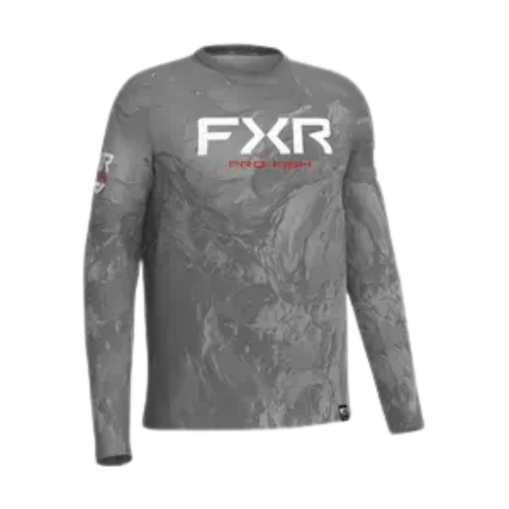 FXR – DERBY UNDERTOW AIR UPF LONGSLEEVE – GREY/RED