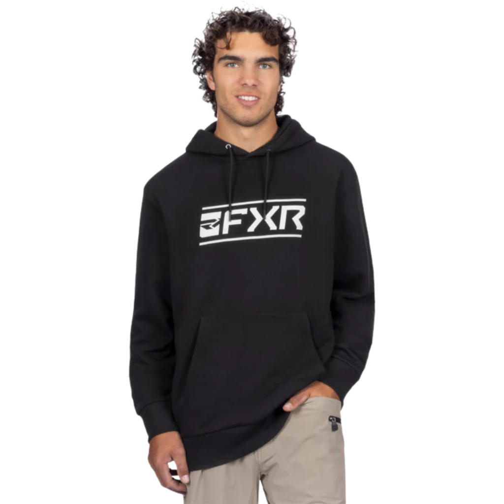 FXR – HOODIE VICTORY COTTON – BLACK/WHITE