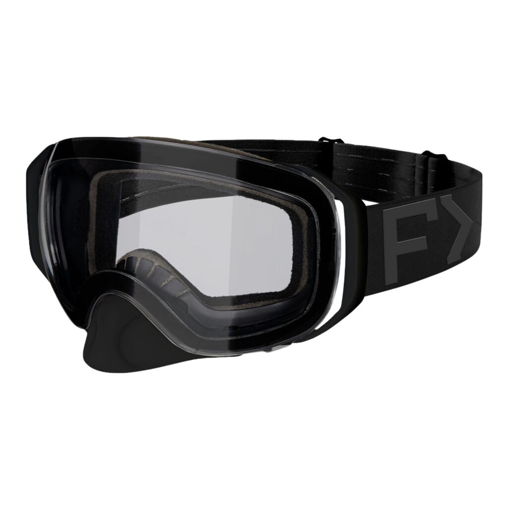 FXR – LUNETTES RIDE X SPHERICAL CLEAR NOIR – OS
