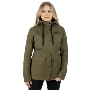 FXR – MANTEAU FEMME IVY CANVAS KAKI – MEDIUM