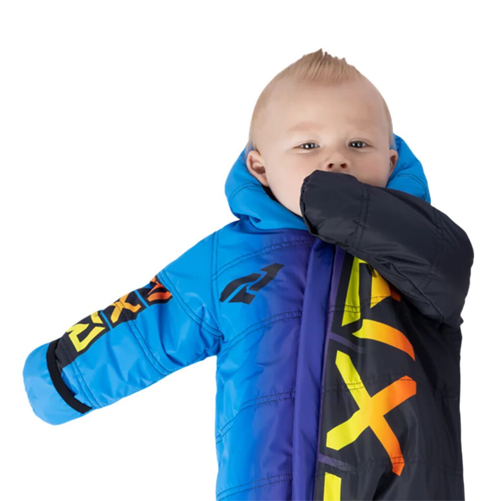FXR – MONOSUIT CX BLEU/INFERNO – GR 12-18