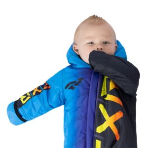 FXR – MONOSUIT CX BLEU/INFERNO – GR 12-18