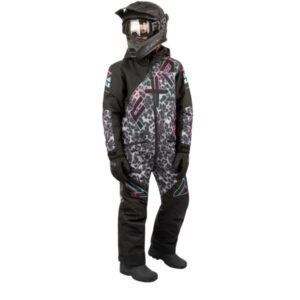 FXR – MONOSUIT CX F.A.S.T. NOIR/CAMO/MINT-EPINK – GR 6