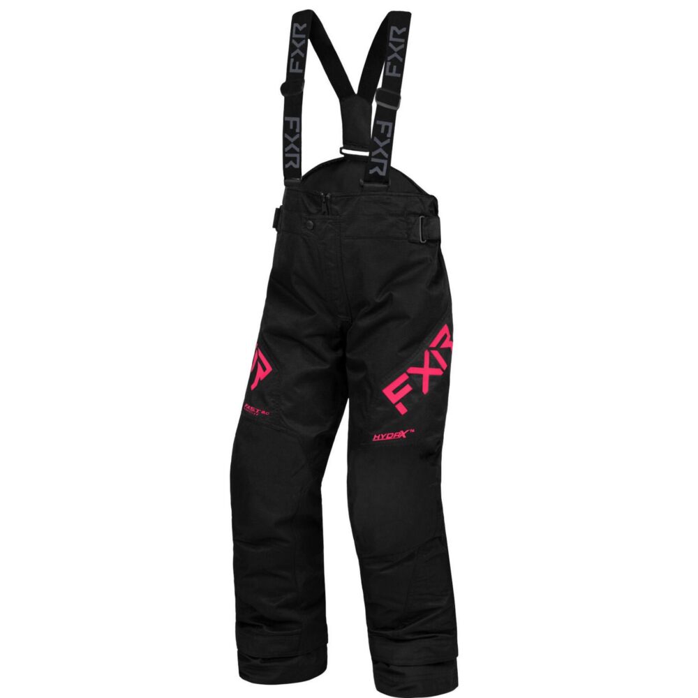 FXR – PANTALON ENFANT CLUTCH F.A.S.T. NOIR/FUSH – 10 ANS