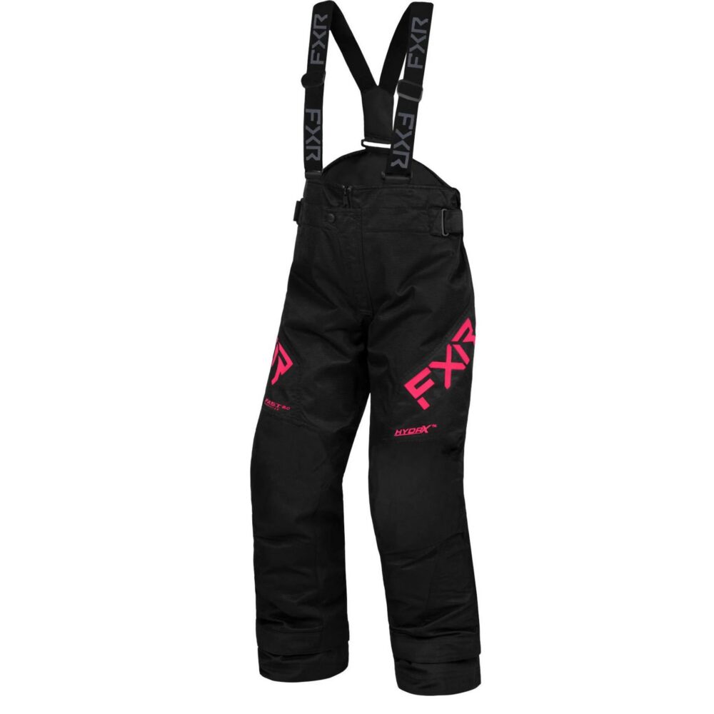 FXR – PANTALON ENFANT CLUTCH F.A.S.T. NOIR/RAZZ – 4 ANS