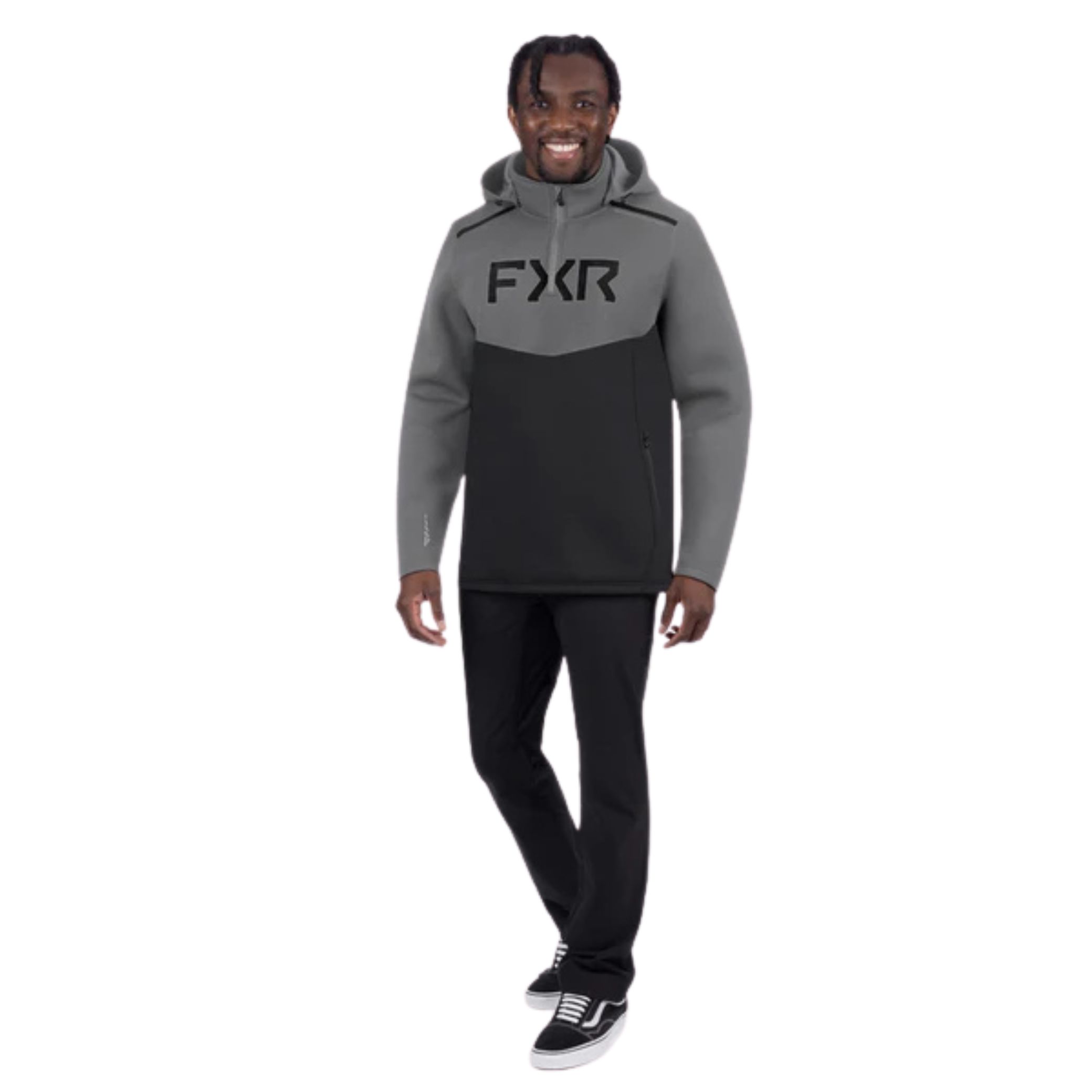 FXR – ALTITUDE TECH 1/4 ZIP HOODIE – CHAR/GREY – Image 2