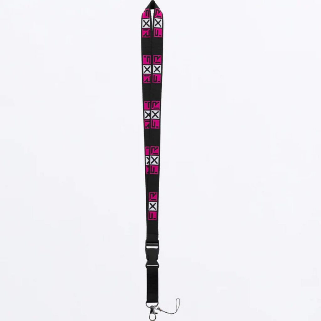 FXR – RACE DIV LANYARD BLACK/E.PINK – OS