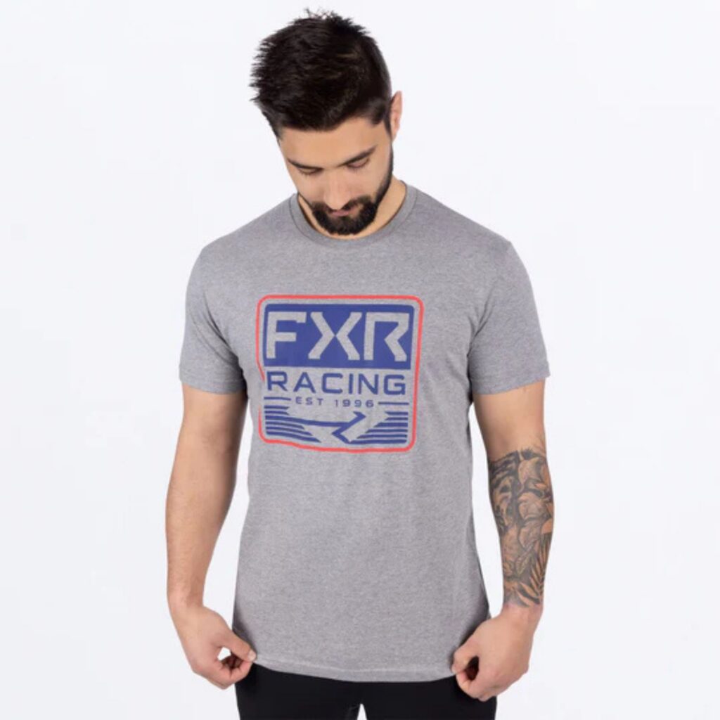 FXR – T-SHIRT EMBLEM PREMIUM SPLATTER/BLACK – XL