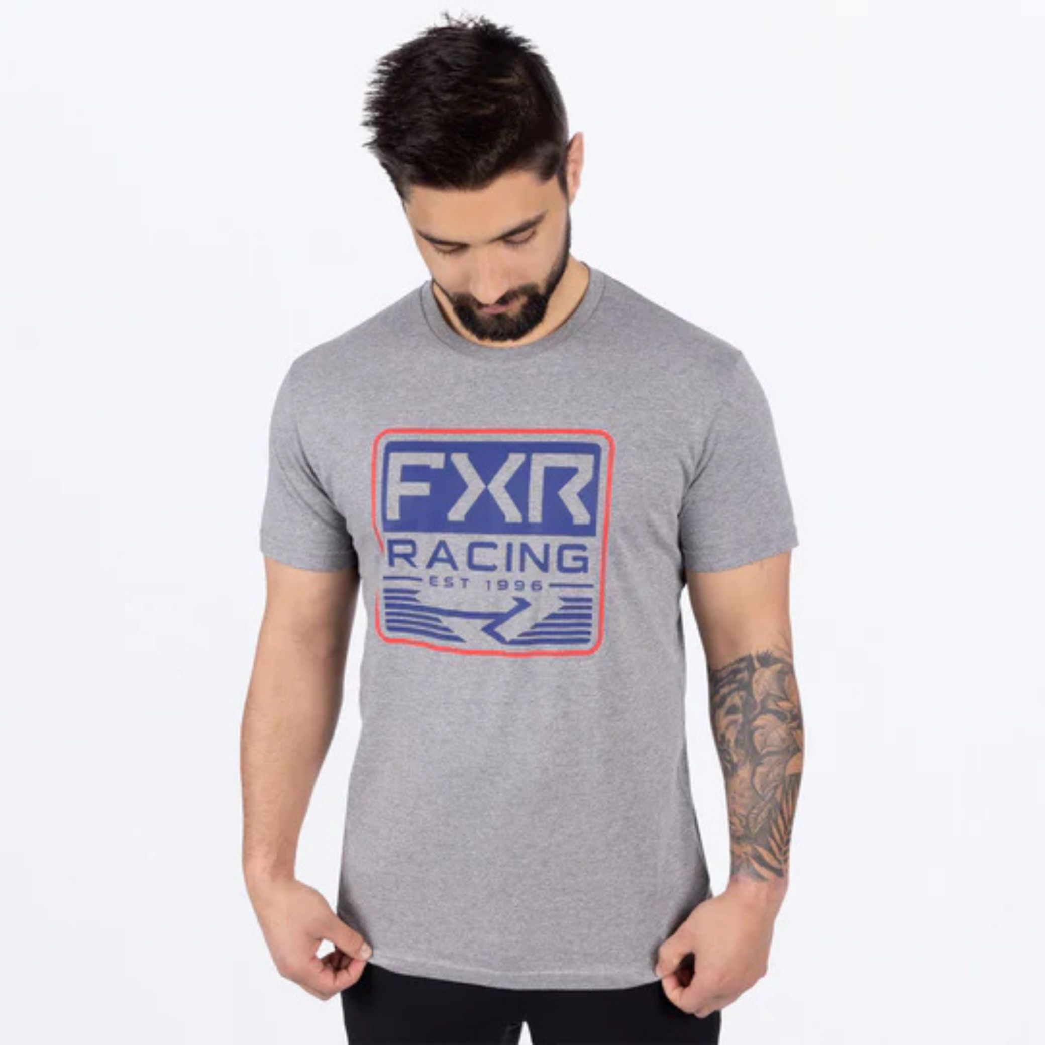 FXR – T-SHIRT EMBLEM PREMIUM SPLATTER/BLACK – XL