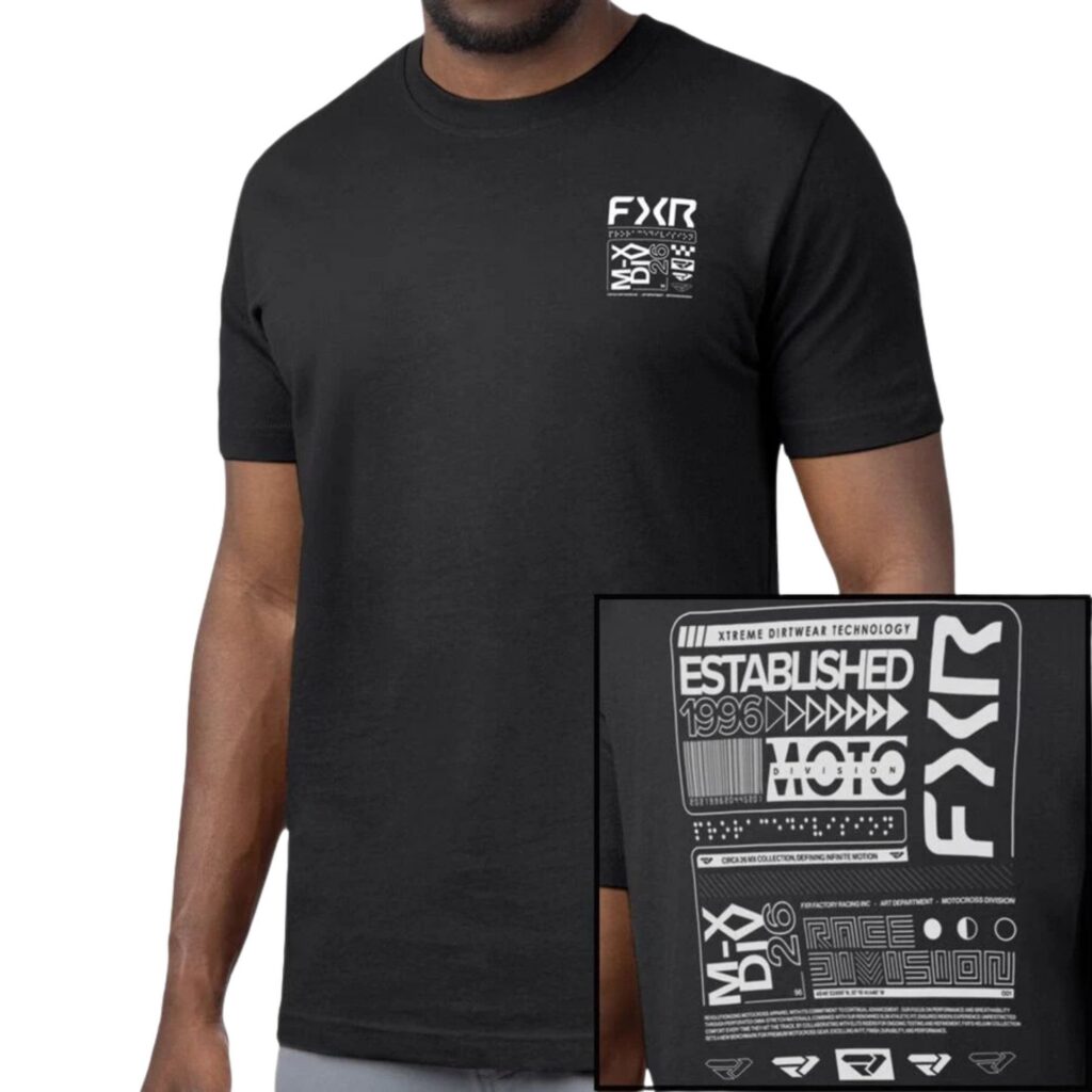 FXR – T-SHIRT PRO SERIES PREMIUM BLACK/WHITE – GR LG