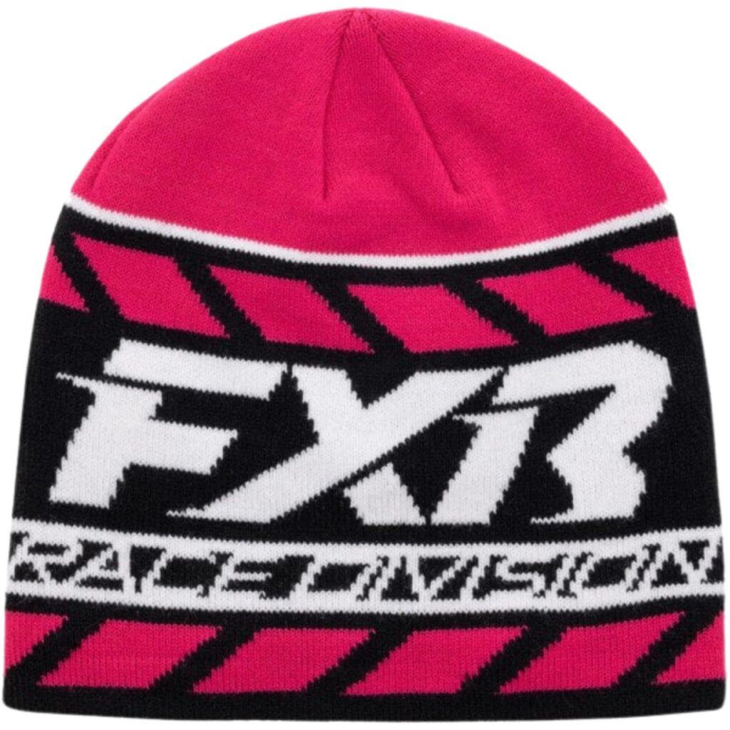 FXR – TUQUE RACE DIVISION NOIR/RAZZ ADULTE