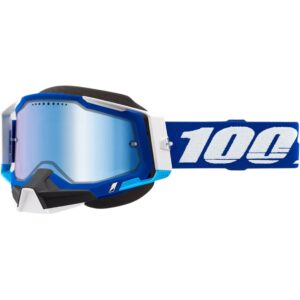 100% – LUNETTES RACECRAFT2 SNOW – BLUE MIRROR BLUE