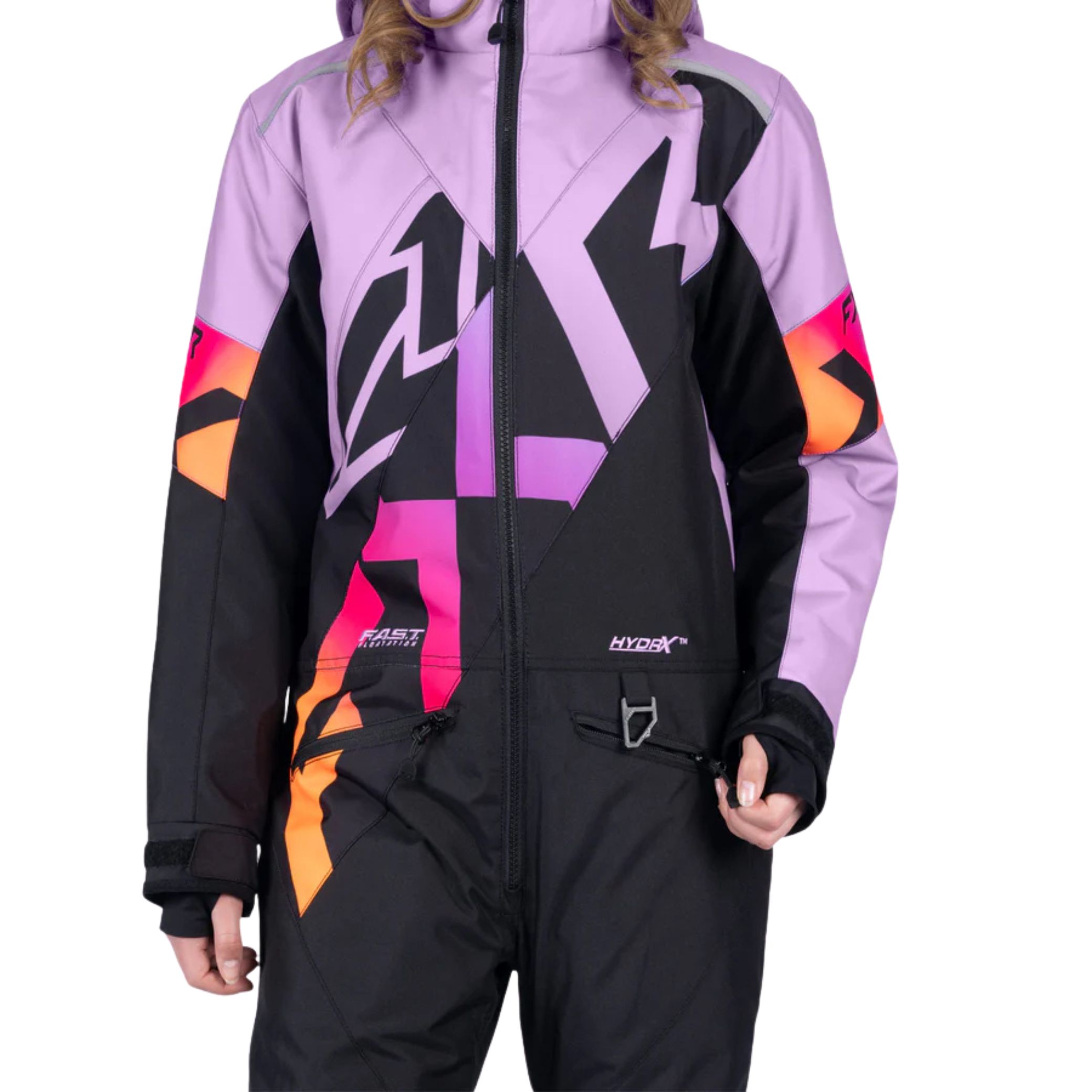 Monosuit FXR CX Black/Lilac Glow – Image 4