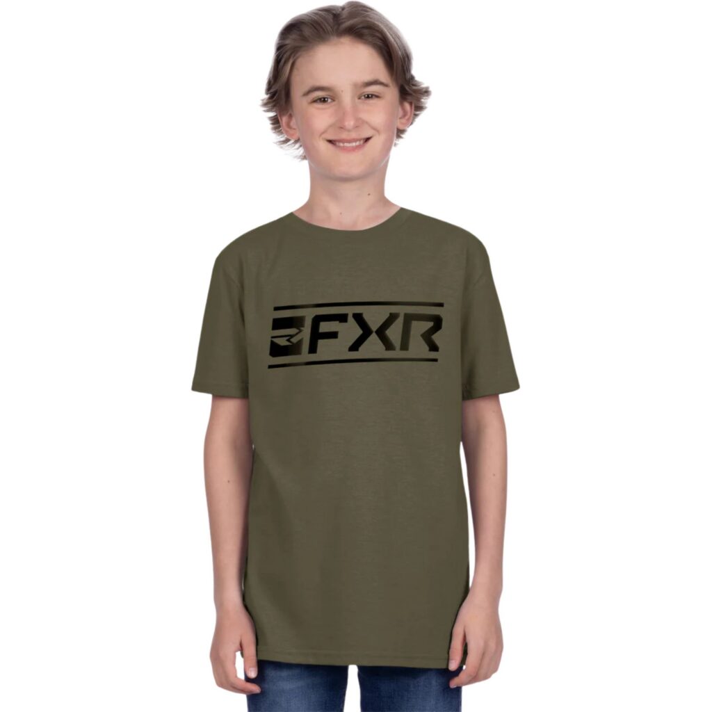 T-SHIRT FXR VICTORY PREMIUM JEUNE ARMY/BLACK