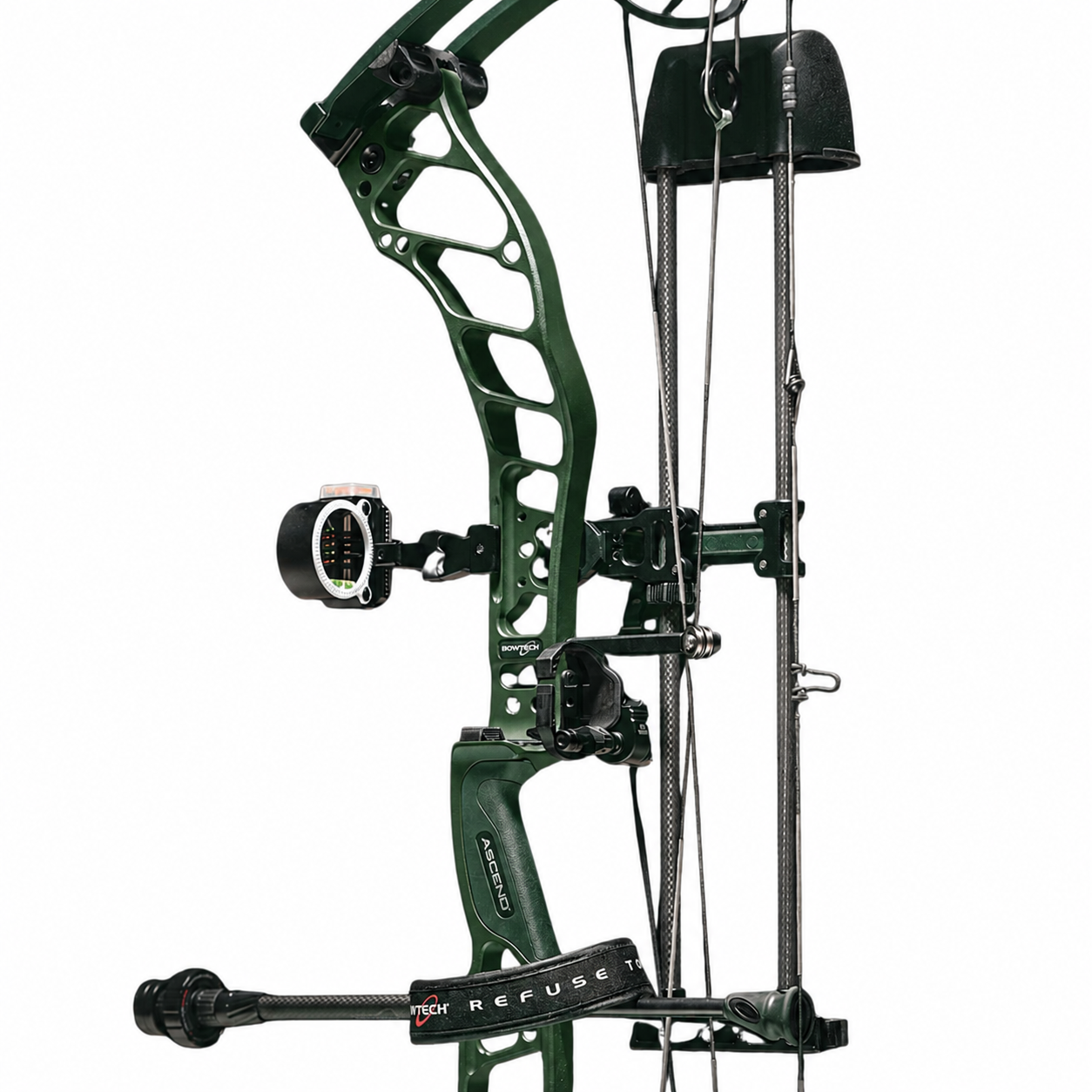 Arc à poulies Bowtech Ascend 70 lb Droitier OD Green avec ensemble Deluxe – Image 2